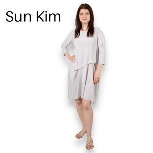 Caroline Short Dress by Sun Kim in Oyster, size Medium